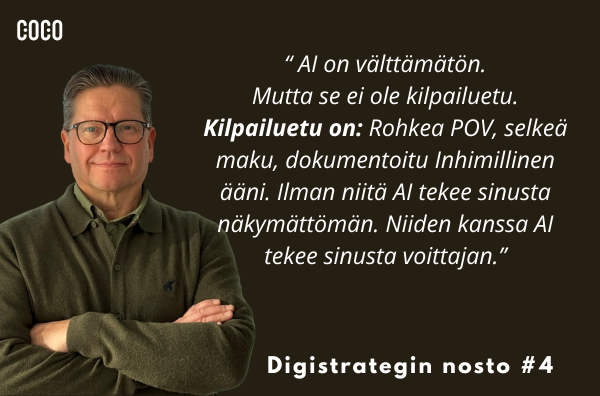 Digistrategin nosto #4 Jouni Koistinen Coco AI Agency