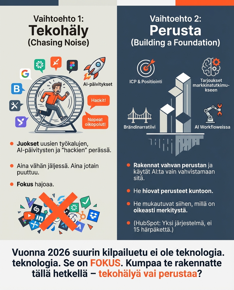 2026 markkinointistrategian kaksi vaihtoehtoa | Digistrategi Jouni Koistinen