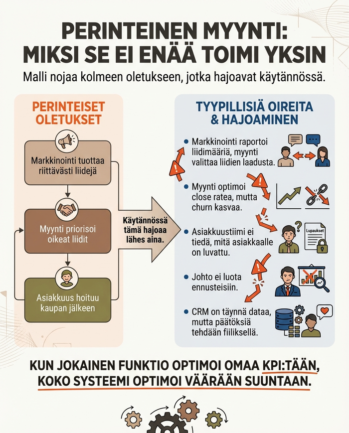Miksi perinteinen myyntimalli ei riitä? RevOps Coco Ai Agency Jouni Koistinen